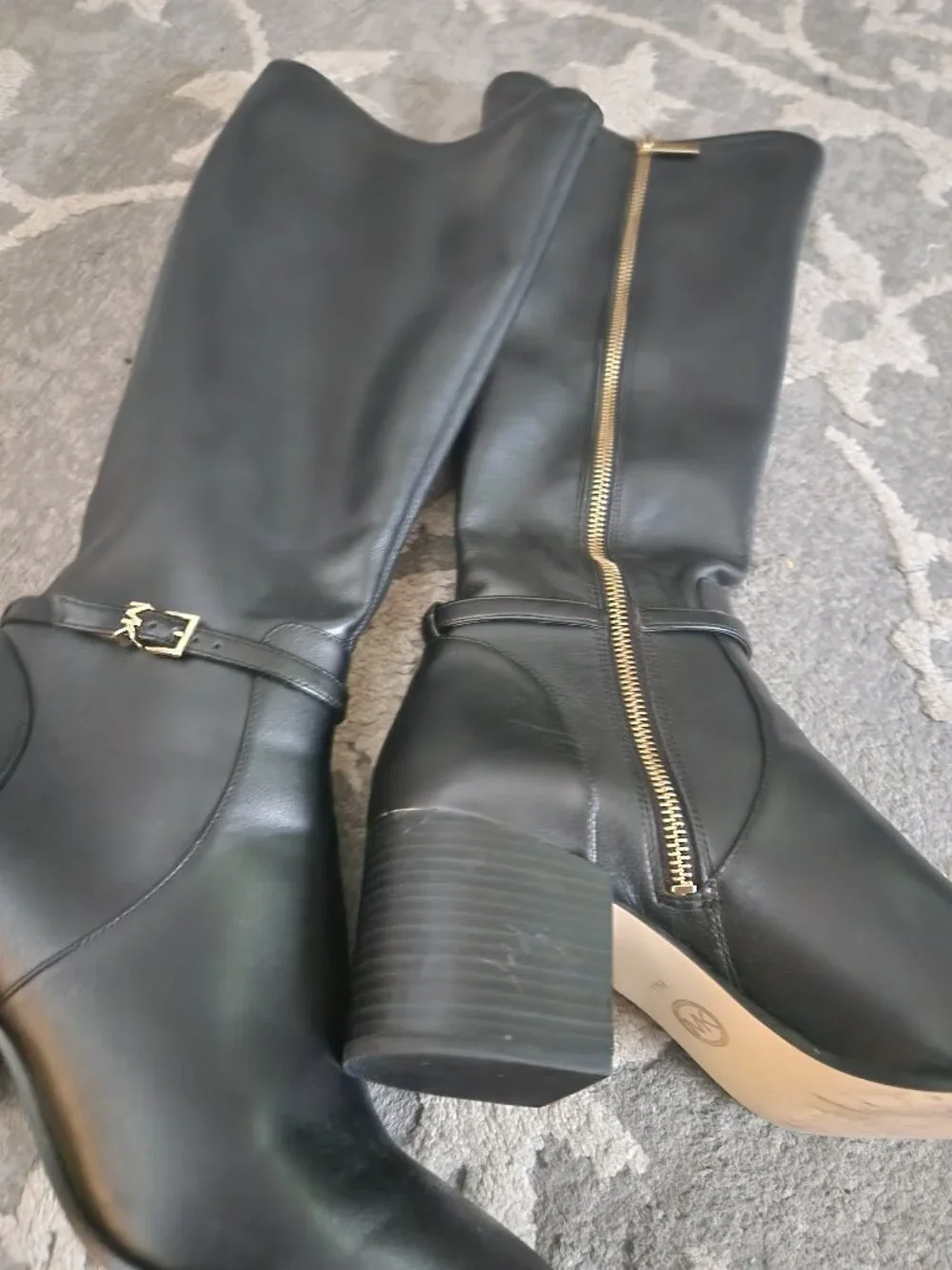 Michael Kors tall boots, leather and synthetic